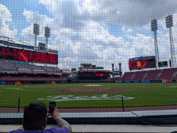 Great American Ball Park, section: 3, row: B, seat: 4