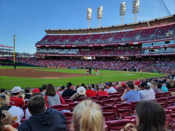Great American Ball Park, section: 112, row: I, seat: 8