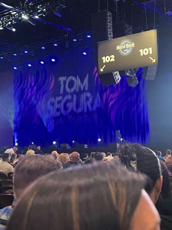 Hard Rock Live at Etess Arena, section: 101, row: S, seat: 1