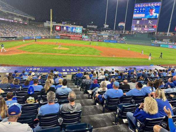 Kauffman Stadium, section: 133, row: P, seat: 7