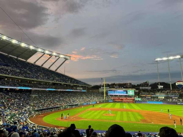 Kauffman Stadium, section: 234, row: HH, seat: 2