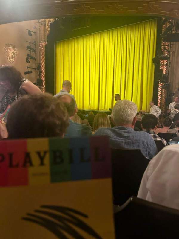 John Golden Theatre, section: Orchestra R, row: O, seat: 8