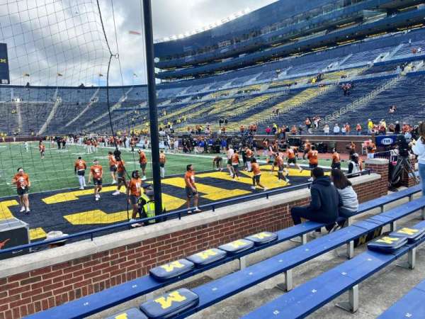 Michigan Stadium, section: 12, row: 4, seat: 19