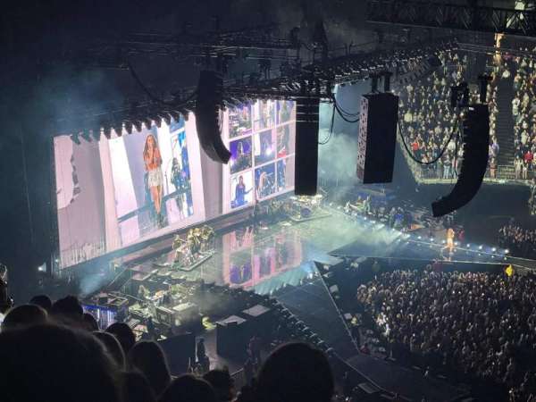 The O2, London, section: 404, row: G, seat: 528