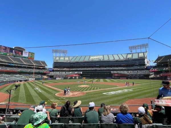 Oakland Coliseum, section: 116, row: 10, seat: 4