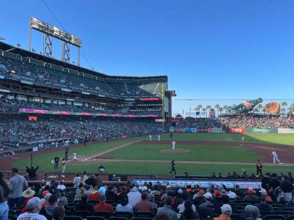 Oracle Park, section: 109, row: 24, seat: 4