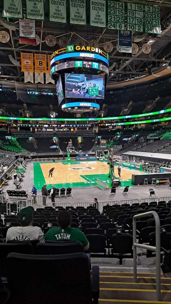 TD Garden, section: 7, row: 15, seat: 18