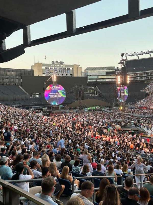 Gillette Stadium, section: 103, row: 35, seat: 17