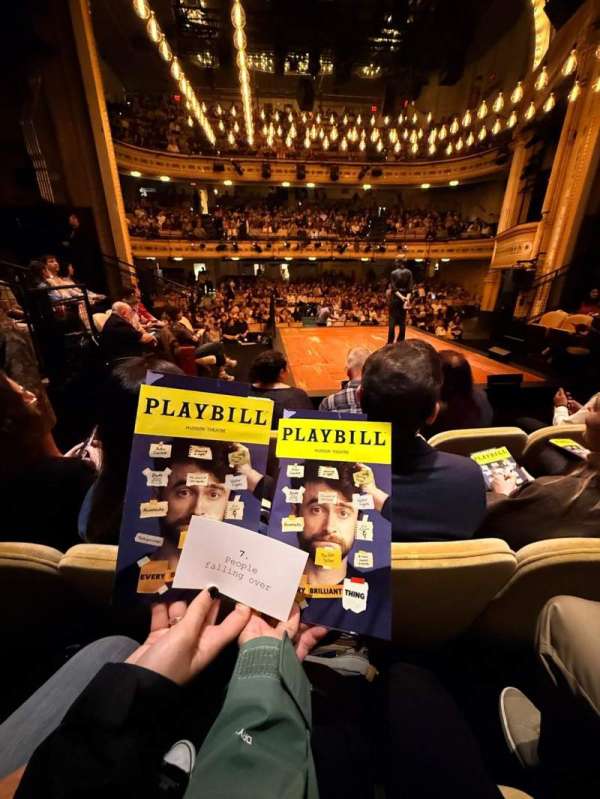 Hudson Theatre, section: Stage, row: CC, seat: 112