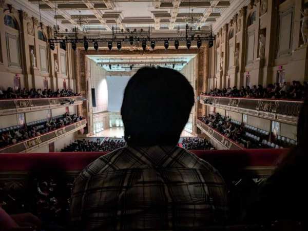 Symphony Hall, Boston, section: Upper Balcony, row: B, seat: 17