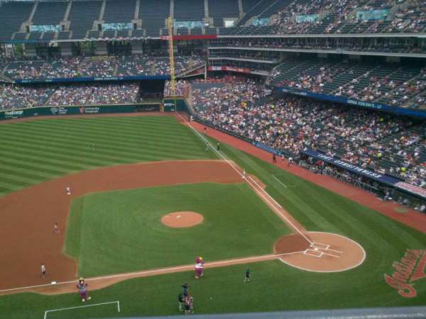 Progressive Field, section: 461, row: A, seat: 4