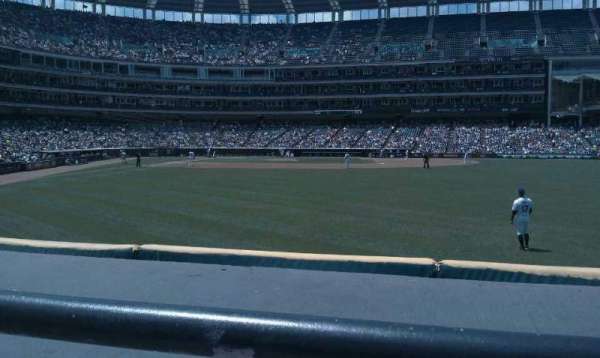 Progressive Field, section: 111, row: A, seat: 7