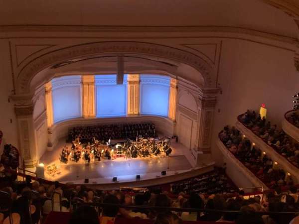 Carnegie Hall, section: Upper Balcony LC, row: O, seat: 11