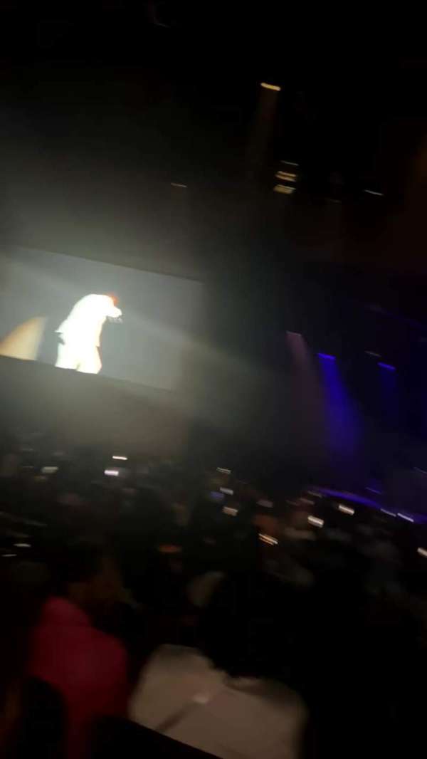 The Theater at MGM National Harbor, section: 103, row: H, seat: 16