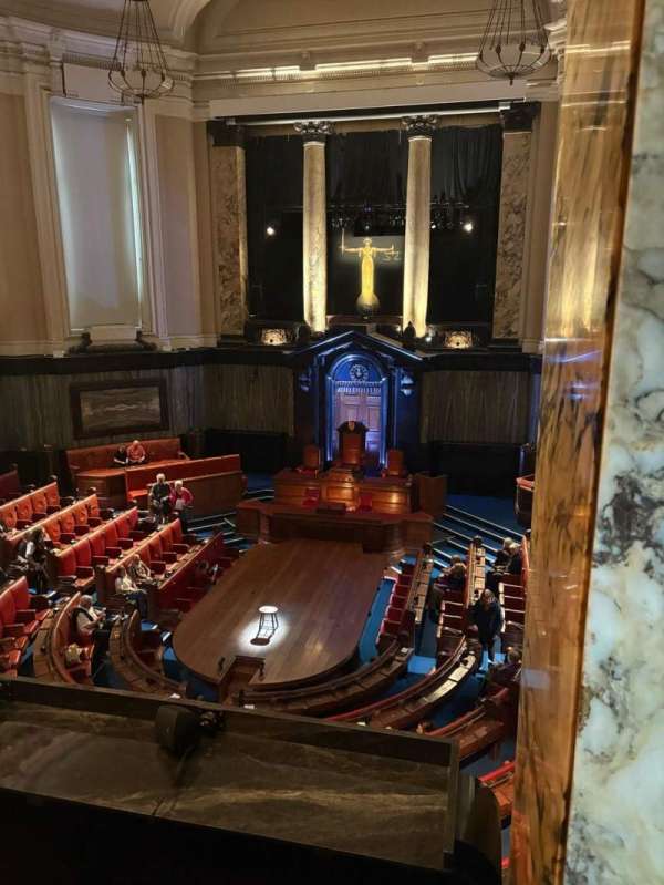 London County Hall, section: Center Upper, row: B, seat: 28