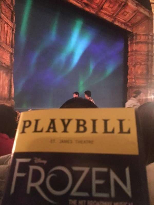 St. James Theatre, section: Orchestra L, row: K, seat: 15