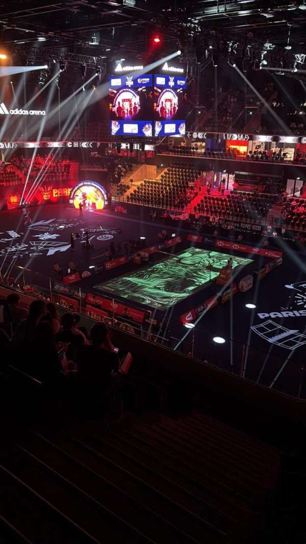 Adidas Arena, section: Balcon J, row: 87, seat: 05