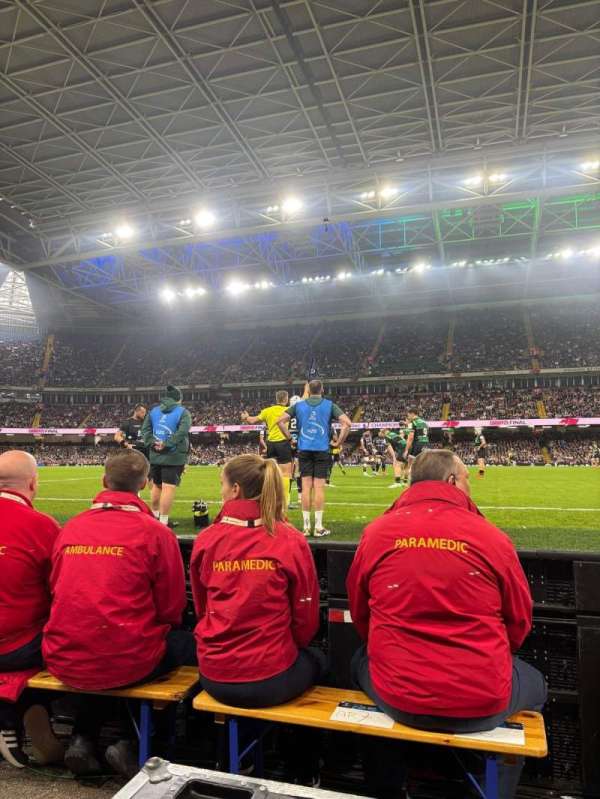 Principality Stadium, section: L8, row: 1, seat: 14