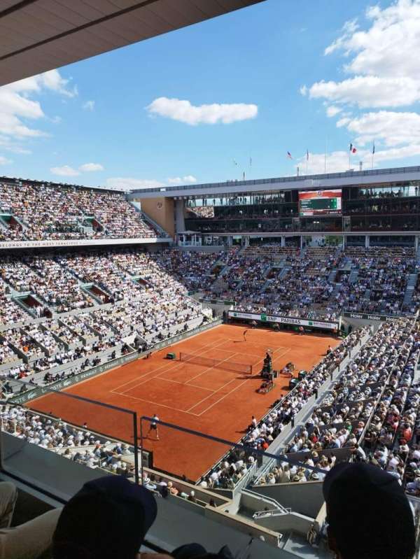 Court Philippe Chatrier, section: Escalier 45, row: 2, seat: 34
