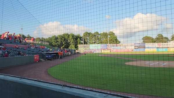 Arthur W. Perdue Stadium, section: 102, row: B, seat: 1