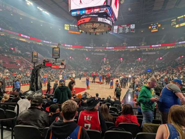 Moda Center, section: 105, row: NN, seat: 5