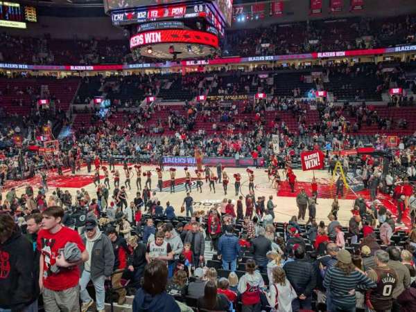 Moda Center, section: 111, row: p, seat: 9