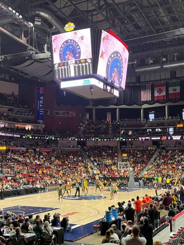 Casey's Center, section: 107, row: K, seat: 19