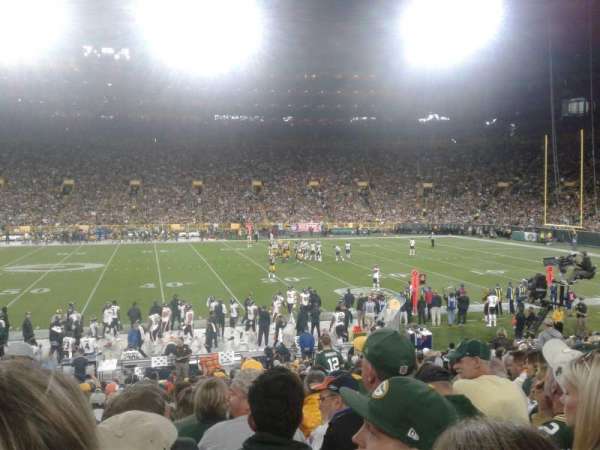 Lambeau Field, section: 117, row: 22, seat: 4
