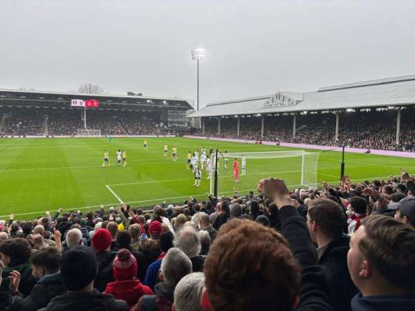 Craven Cottage, section: P5, row: R, seat: 100