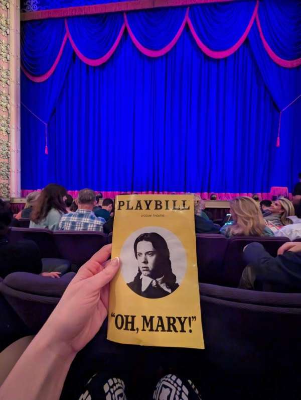 Lyceum Theatre, Broadway, section: Orchestra C, row: E, seat: 108