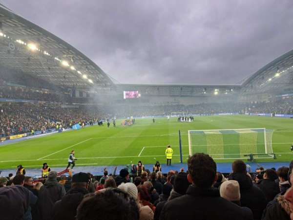 American Express Stadium, section: S1E, row: P, seat: 110