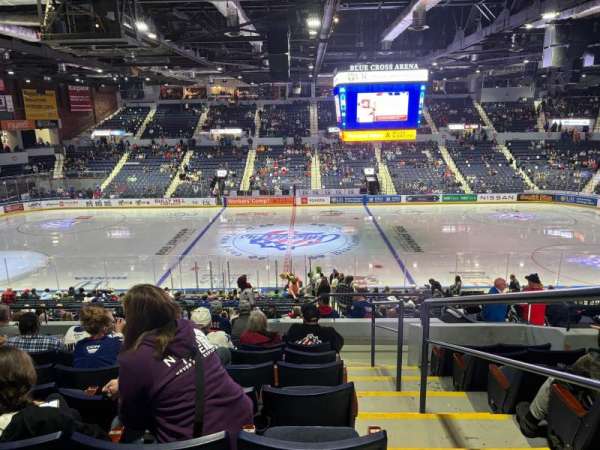 Blue Cross Arena, section: 206, row: J, seat: 1