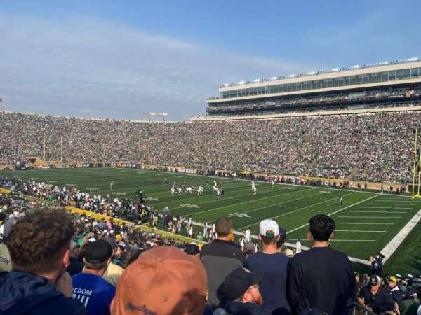 Notre Dame Stadium, section: 24, row: 35, seat: 1