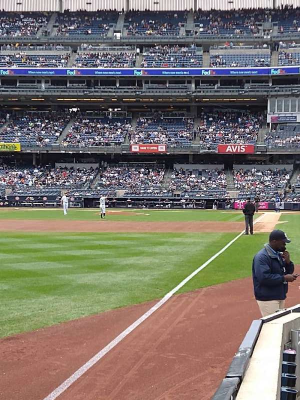 Yankee Stadium, section: 130, row: 1, seat: 4