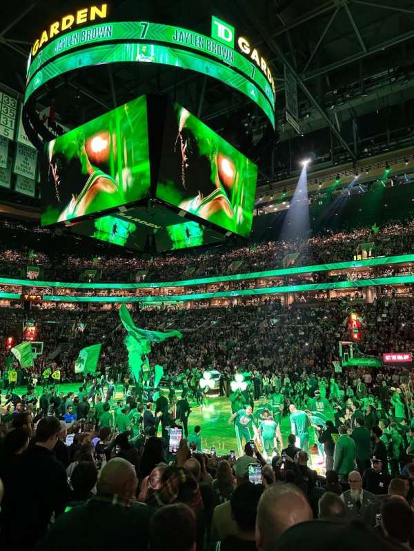 TD Garden, section: 20, row: 8, seat: 15