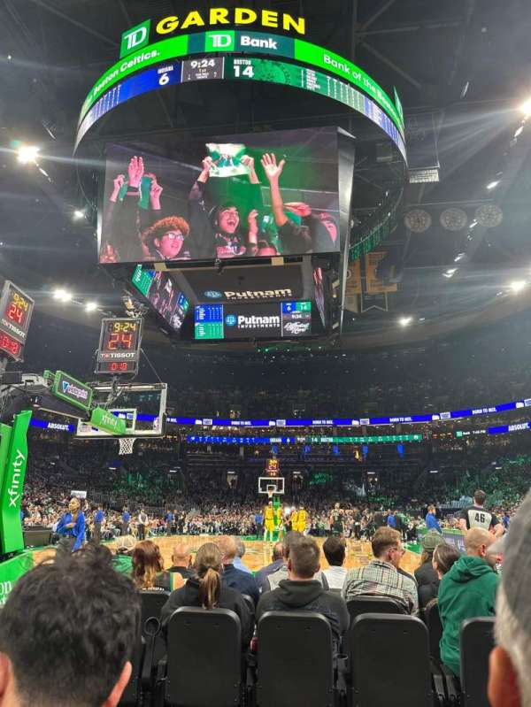 TD Garden, section: 6, row: B, seat: 7