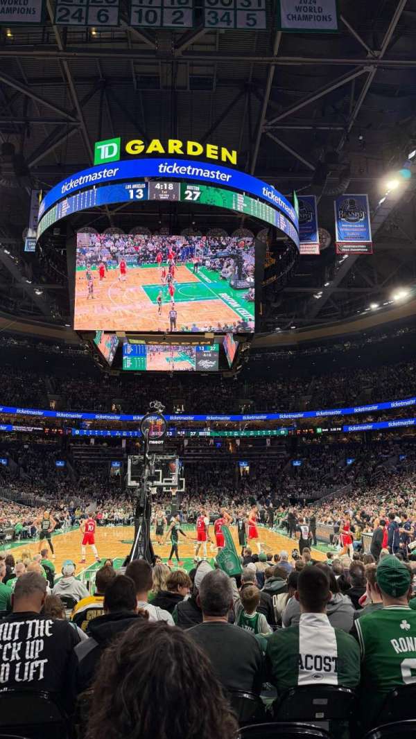 TD Garden, section: 6, row: 3, seat: 15