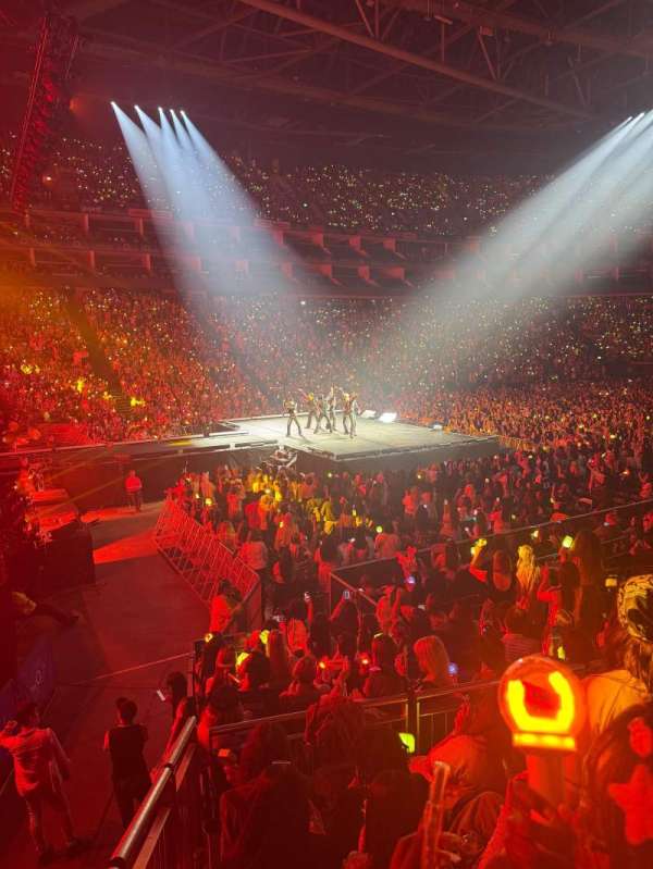 The O2, London, section: 101, row: M, seat: 13