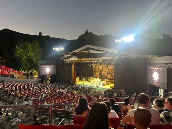 The Greek Theatre, section: South Terrace, row: F, seat: 14