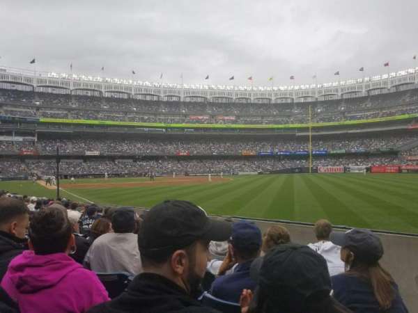 Yankee Stadium, section: 109, row: 7, seat: 1