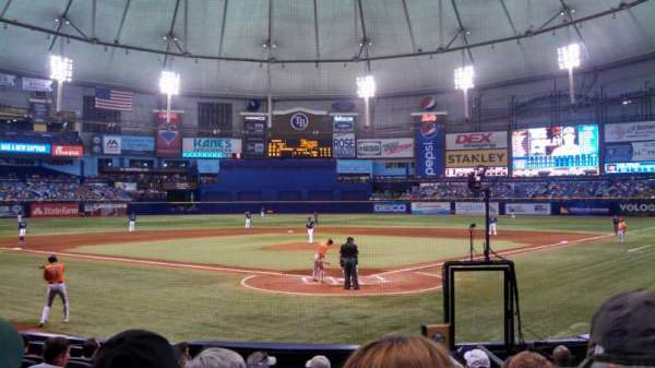 Tropicana Field, section: 101, row: Q