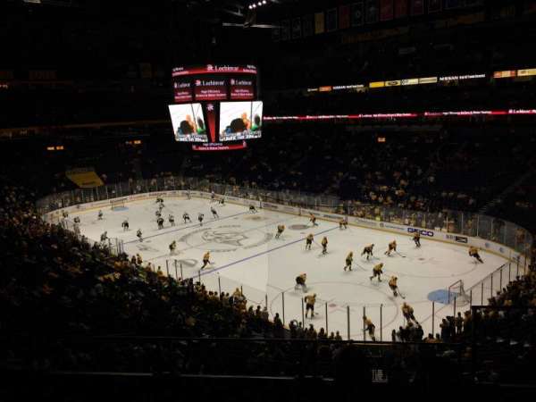 Bridgestone Arena, section: 220, row: G, seat: 1