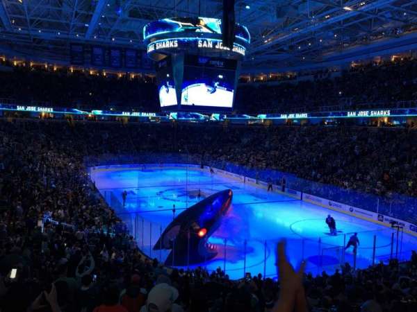 SAP Center, section: 124, row: 23, seat: 9