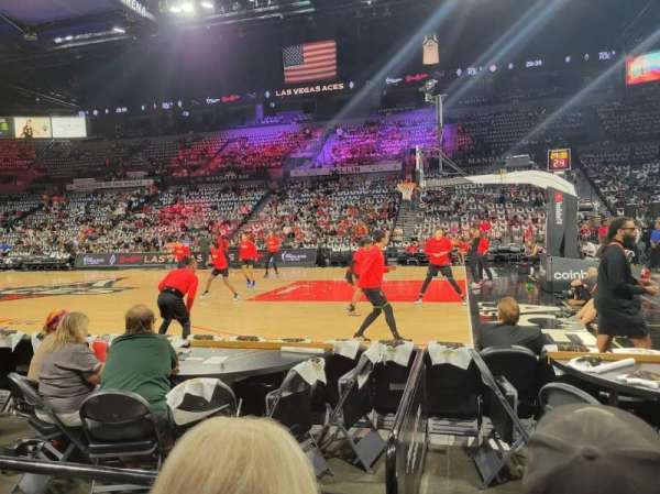 Michelob Ultra Arena, section: 108, row: B, seat: 5