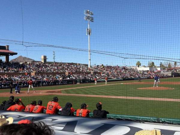 Scottsdale Stadium, section: 114, row: F, seat: 9