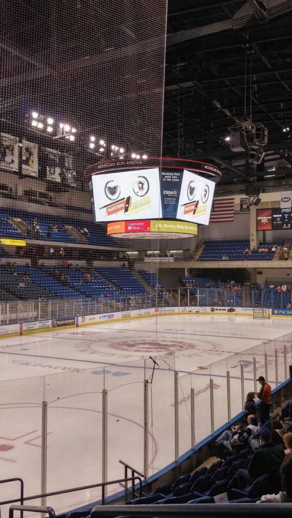 Mohegan Sun Arena at Casey Plaza, section: 108, row: M, seat: 1