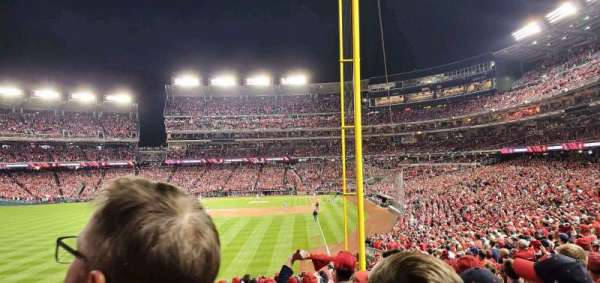 Nationals Park, section: 106, row: AA, seat: 17