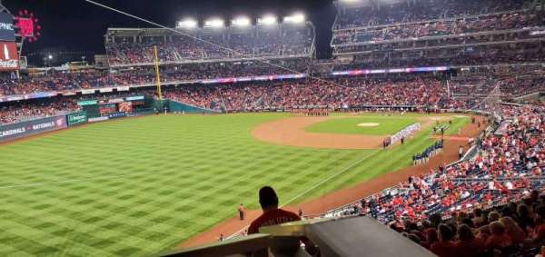 Nationals Park, section: 201, row: P, seat: 1
