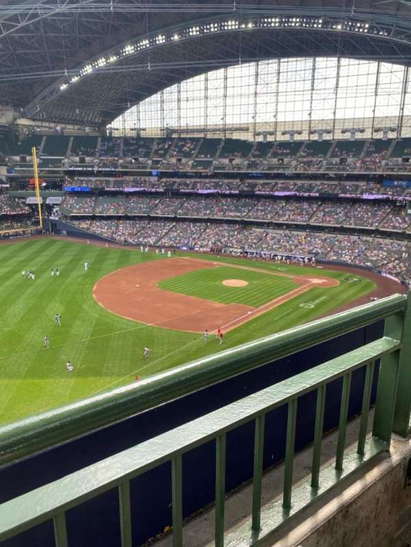 American Family Field, section: 435, row: 1, seat: 9