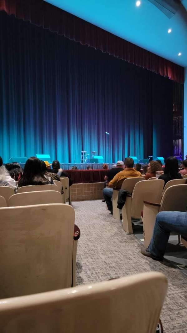 Peabody Auditorium, section: Orchestra 1, row: H, seat: 1